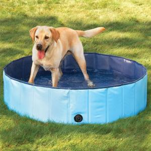 Collapsible Waterproof Pet Pool Hard Plastic Paddling Cats and Kids Upgraded Dog Padding Pool Portable Dog Pet Bath Pool
