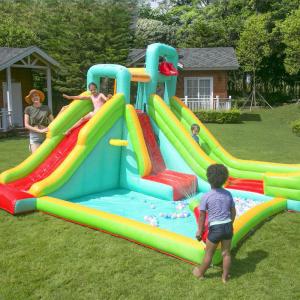 Inflatable Pool Game Bouncing Castles Water Slide Jumping House for Kids High Quality Products